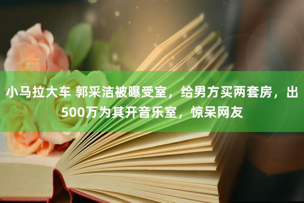 小马拉大车 郭采洁被曝受室，给男方买两套房，出500万为其开音乐室，惊呆网友